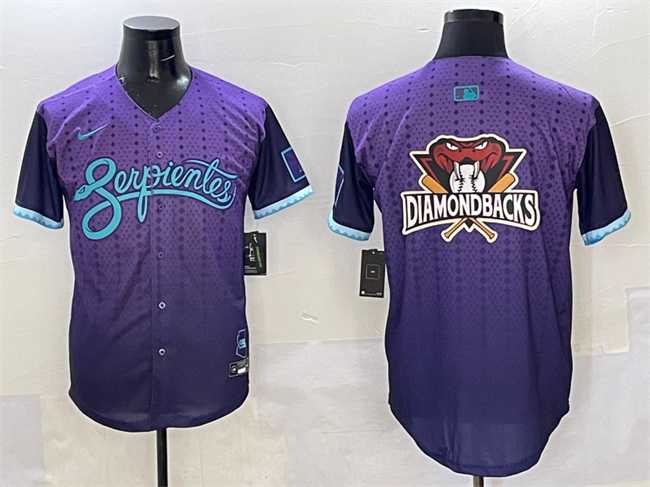 Mens Arizona Diamondbacks Team Big Logo Purple 2025 City Connect Limited Stitched Jersey->arizona diamondbacks->MLB Jersey